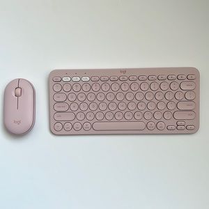 Logitech K380 Multi-Device Bluetooth Keyboard + Pebble M350